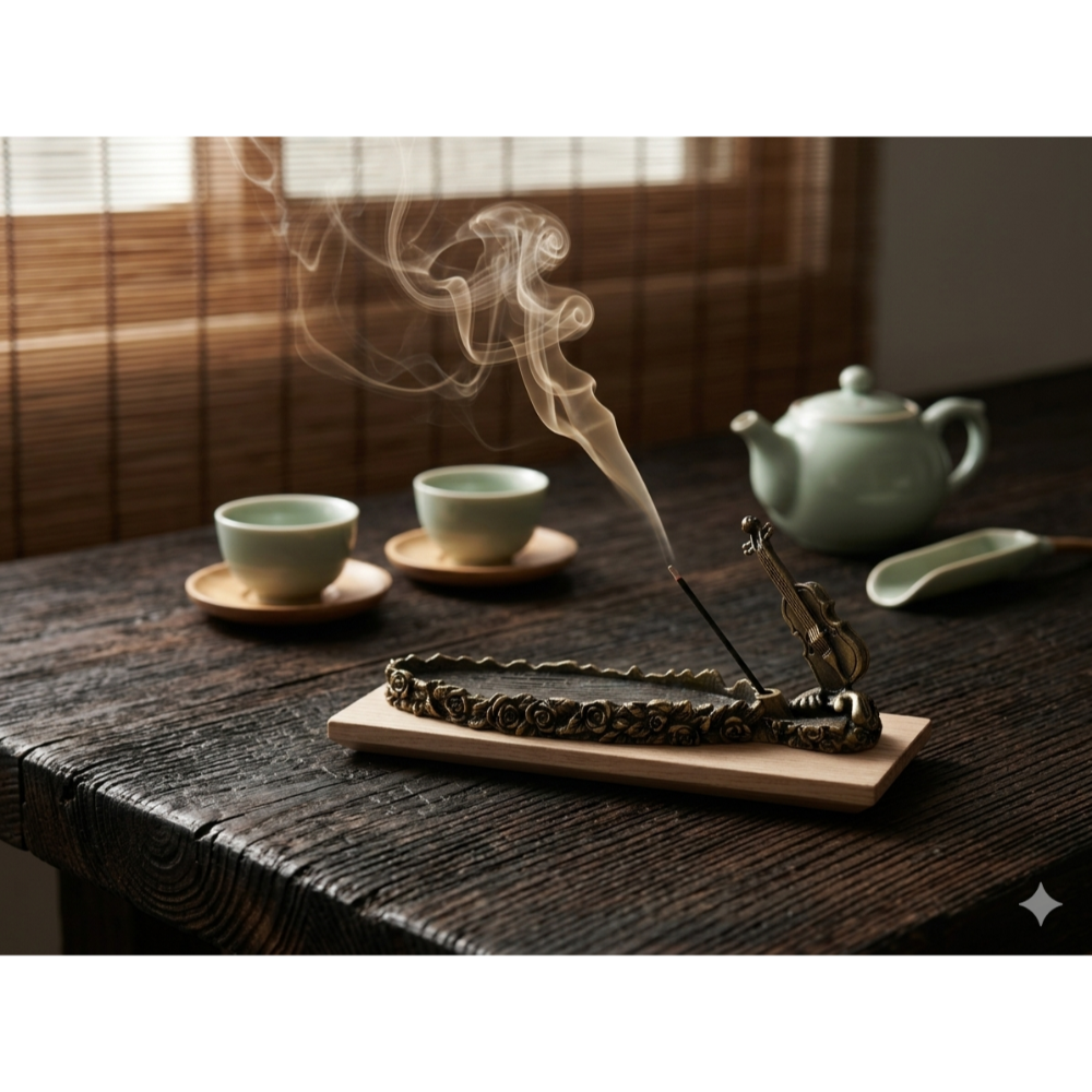 吉他-樂器鋅合金品香爐（AI-3)-細節圖6