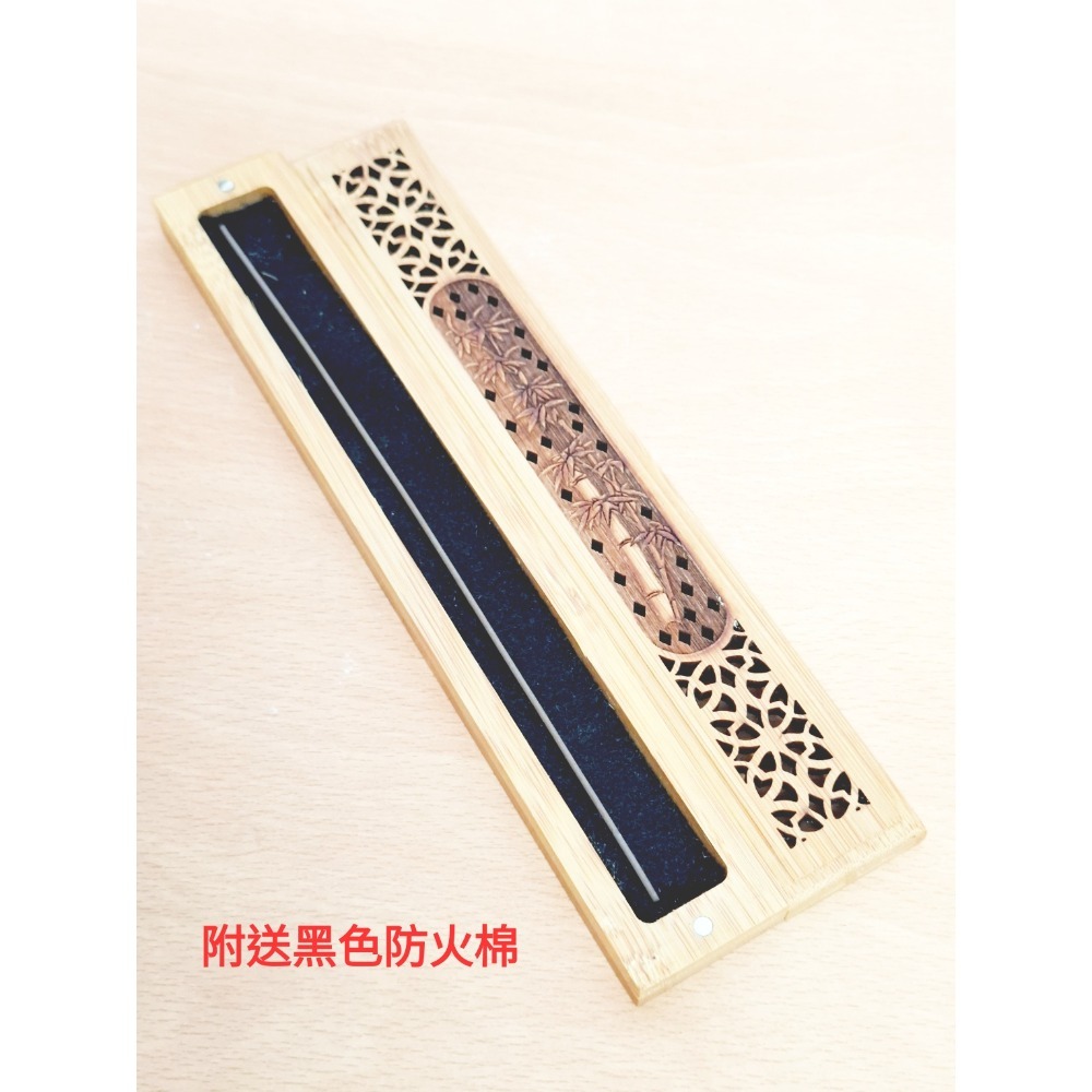楠竹薰香爐｜竹製臥香爐 天然竹藝・靜享香韻・品味生活 楠竹銅錢紋薰香爐 23.2x3.5x1.8cm（AI-8)-細節圖4