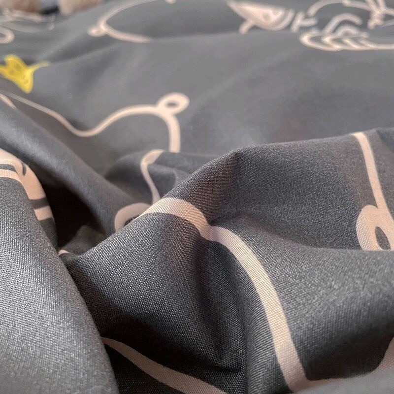 超可愛~滿版史努比Snoopy卡通 簡約 四季被 柔軟親膚裸睡 被套/床包/枕頭套 床罩單/雙人床包組-細節圖6