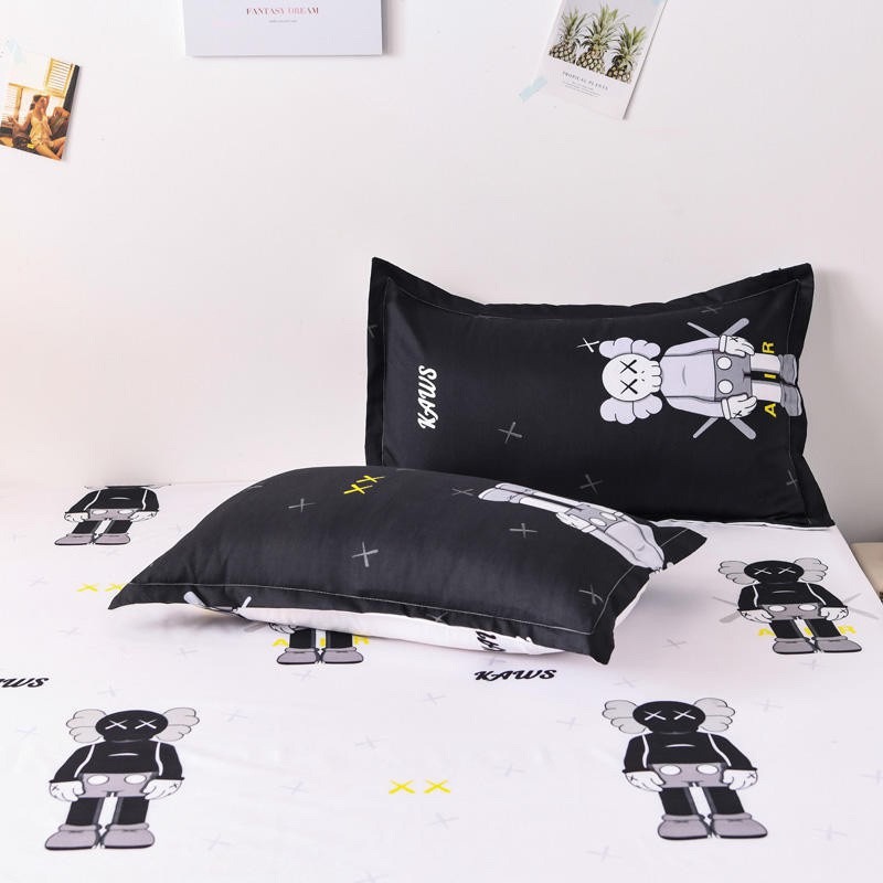 2023 新款 潮牌卡通 網紅款 床單 被套 枕頭套 床包 三件組 四件套 單人/雙人/加大雙人床包組 禮物交換-細節圖8