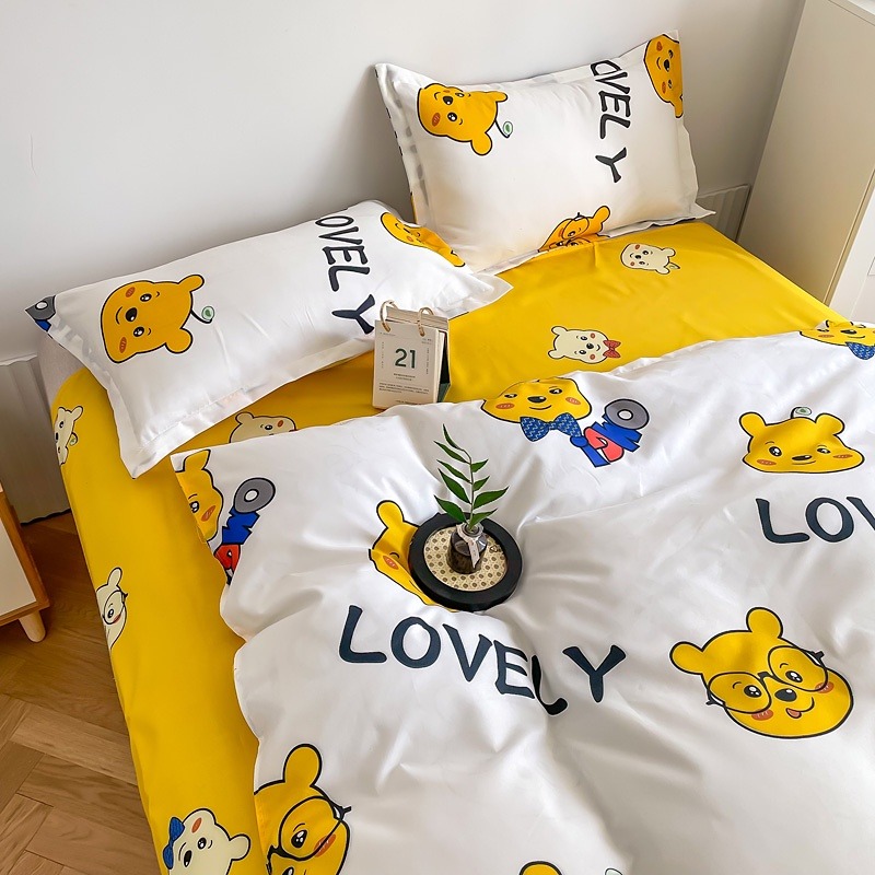 超可愛~維尼熊 小熊維尼  可愛 床包 床單 床罩 單人/雙人/加大雙人床包組 床笠 床品 寢具 家居-細節圖9