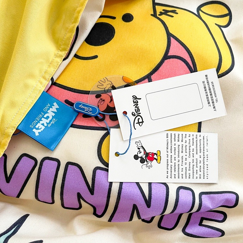 迪士尼卡通床包 維尼熊超可愛 小熊維尼 維尼熊 水洗棉 卡通維尼四件組 單人/雙人/加大雙人床包四件組 禮物交換 寢具-細節圖2