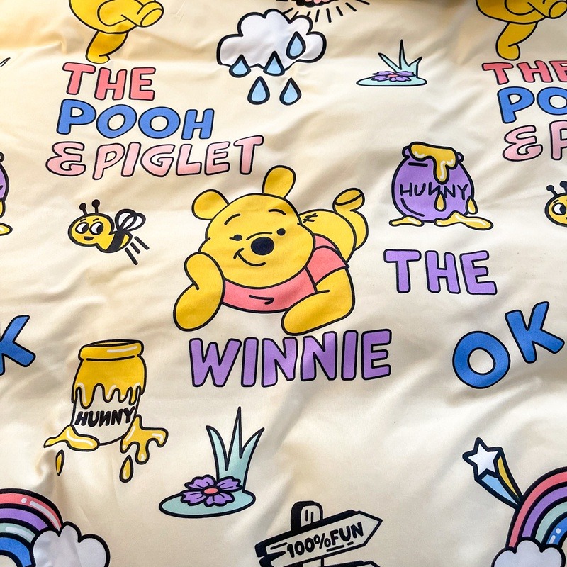 迪士尼卡通床包 維尼熊超可愛 小熊維尼 維尼熊 水洗棉 卡通維尼四件組 單人/雙人/加大雙人床包四件組 禮物交換 寢具-細節圖6