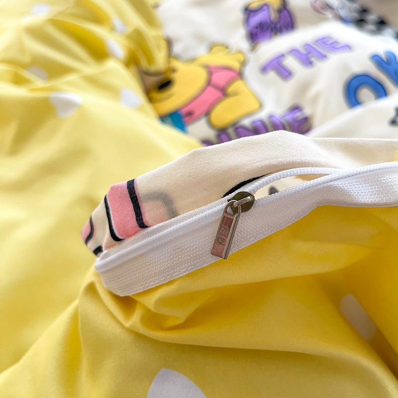 迪士尼卡通床包 維尼熊超可愛 小熊維尼 維尼熊 水洗棉 卡通維尼四件組 單人/雙人/加大雙人床包四件組 禮物交換 寢具-細節圖7