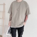 短袖 🔥臺灣現貨🔥 韓國製 素T 落肩短T 多色  韓國素T 短袖 上衣 寬鬆 落肩 圓領 百搭素Tee 短T-規格圖9
