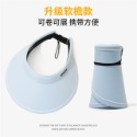遮陽帽 🔥臺灣現貨🔥 韓國新款 可折疊 夏天遮陽帽空頂草帽 編織帽 海灘帽 空頂帽 防曬遮陽帽 帽子 帽-規格圖4