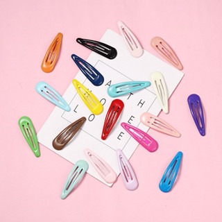 髮夾🔥臺灣現貨🔥 韓國髮夾 糖果色 BB夾５CM小髮夾 兒童夾 彩色水滴夾 可愛網紅小髮夾 多巴胺穿搭必備-細節圖2
