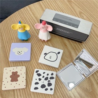 🔥台灣現貨🔥超火 皮質雙面鏡 隨身鏡 考拉 化妝鏡 補妝鏡 摺疊鏡 鏡子-細節圖3