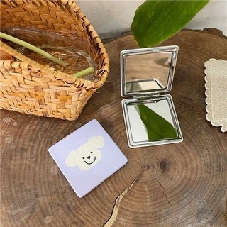 🔥台灣現貨🔥超火 皮質雙面鏡 隨身鏡 考拉 化妝鏡 補妝鏡 摺疊鏡 鏡子-細節圖5