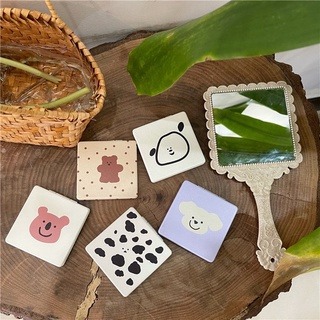 🔥台灣現貨🔥超火 皮質雙面鏡 隨身鏡 考拉 化妝鏡 補妝鏡 摺疊鏡 鏡子-細節圖7