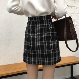 格子裙 🔥台灣現貨🔥高腰短裙 a字裙 顯瘦 格子短裙 學生格紋 半身裙女生衣著 新款韓版格子裙 多巴胺-細節圖9