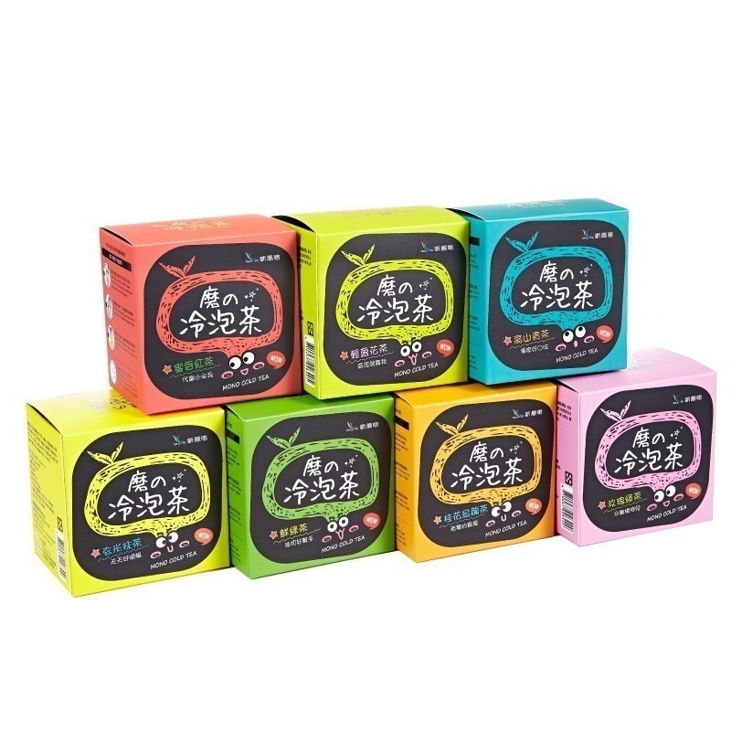 新鳳鳴 磨的冷泡茶 七種冷泡茶盒裝10入 招牌原創全國首家冷泡茶 桂花青茶紅茶玫瑰綠茶花茶抹茶熱泡特調也可-細節圖2
