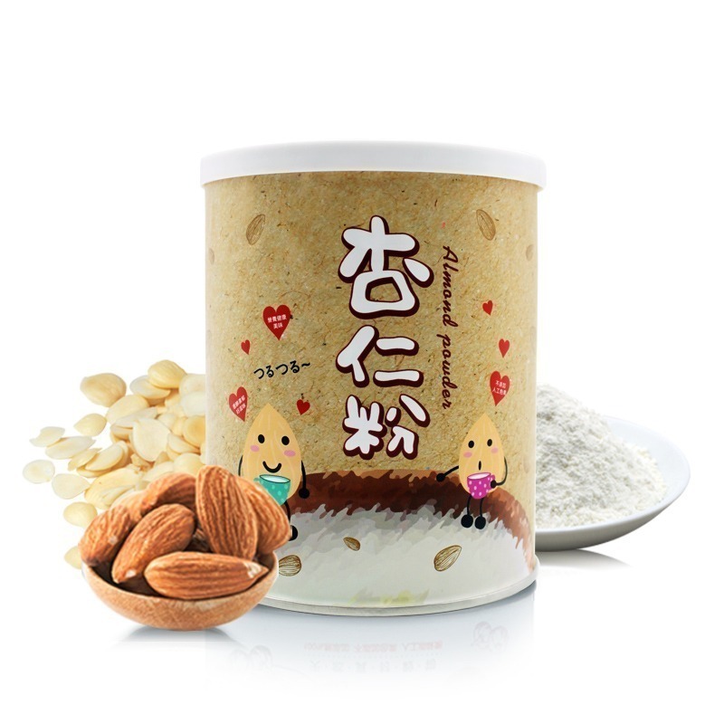 滋滋杏仁粉350g 杏仁奶含杏仁顆粒口感扎實無糖 附贈湯匙 早餐消夜代餐穀粉沖泡熱飲品 杏仁茶咖啡伴侶牛奶豆漿 箱購團購-細節圖2