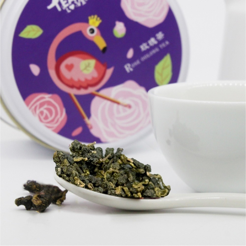 【新鳳鳴】玫瑰烏龍茶50g  玫瑰花高雅 花香窨製風味 青心烏龍-細節圖2