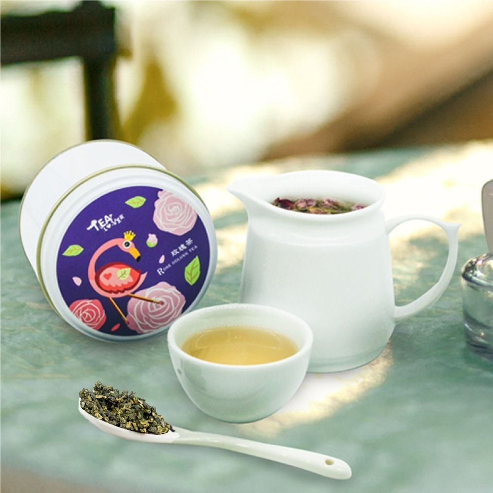【新鳳鳴】玫瑰烏龍茶50g  玫瑰花高雅 花香窨製風味 青心烏龍-細節圖3