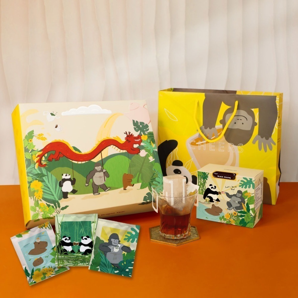 【新鳳鳴】濾掛式手沖茶茶包 禮盒組 3種茶香一次擁有 全套專屬禮盒 附同款設計之手提紙袋&明信片 茶糖組合預購中-細節圖2