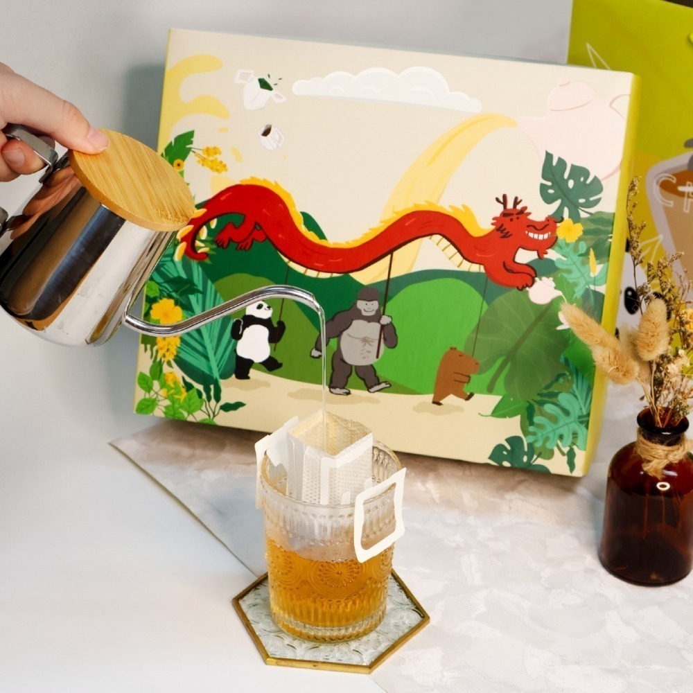 【新鳳鳴】濾掛式手沖茶茶包 禮盒組 3種茶香一次擁有 全套專屬禮盒 附同款設計之手提紙袋&明信片 茶糖組合預購中-細節圖3