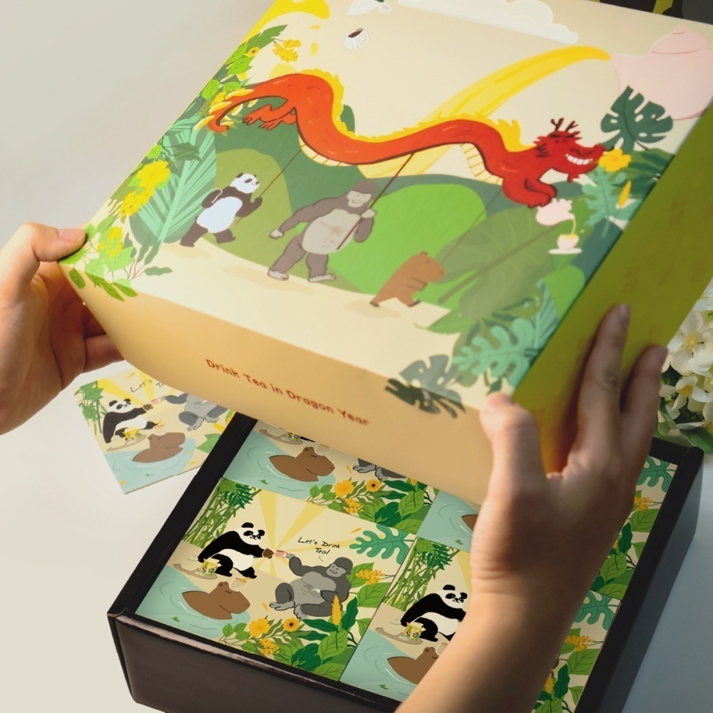 【新鳳鳴】濾掛式手沖茶茶包 禮盒組 3種茶香一次擁有 全套專屬禮盒 附同款設計之手提紙袋&明信片 茶糖組合預購中-細節圖4