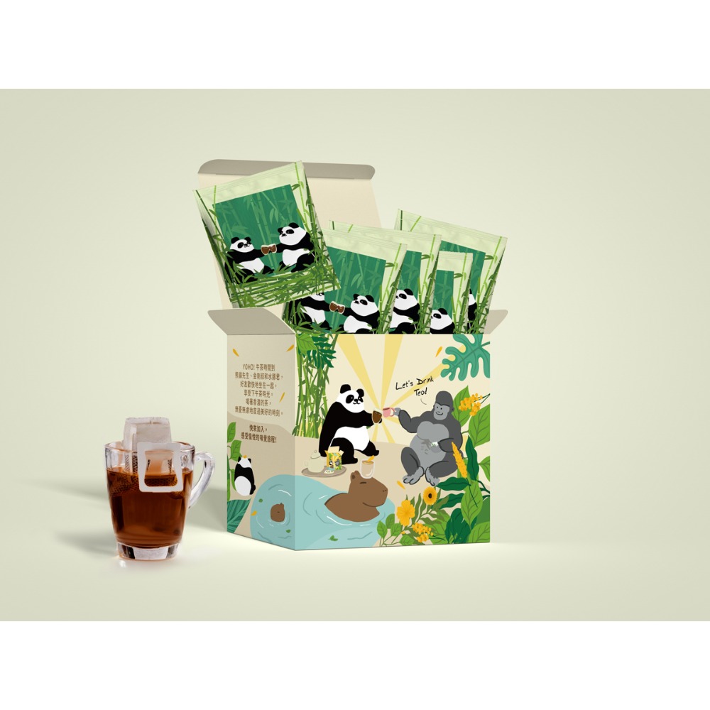 【新鳳鳴】濾掛式耳掛手沖茶茶包 3種茶香 果香老鐵觀音茶 深焙桂花烏龍 炭焙黑烏龍茶 水豚君貓熊大金剛 送禮可愛-規格圖6