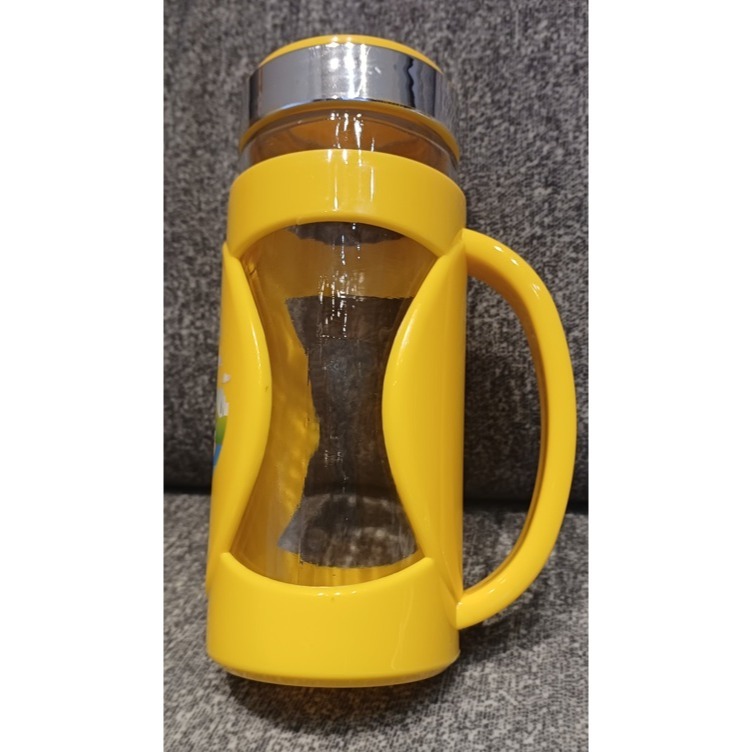 [現貨未使用過] 可愛黃色小鴨 玻璃隨手杯400cc-細節圖2