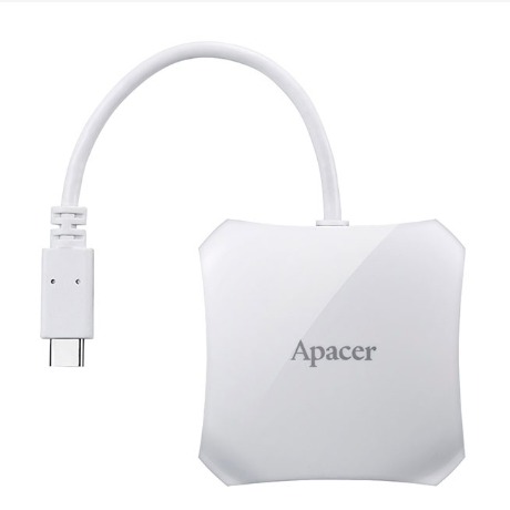 Apacer 宇瞻 AP350 USB 3.1 Type-C 集線器 ４孔集線器 相容於 USB 3.0 2.0 Mac-細節圖2