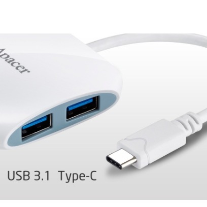 Apacer 宇瞻 AP350 USB 3.1 Type-C 集線器 ４孔集線器 相容於 USB 3.0 2.0 Mac-細節圖3