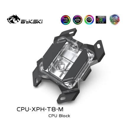 現貨 Bykski CPU-XPH-T8-M 亞克力CPU水冷頭支持AMD銳龍Ryzen3/5/7 X470