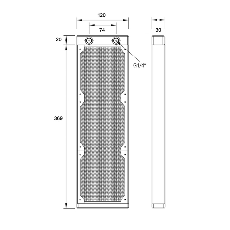 製冷專家精品 【駻匠HANGIANG】模組化360 HJ360-POM紫銅膜 模組化水冷排-細節圖4