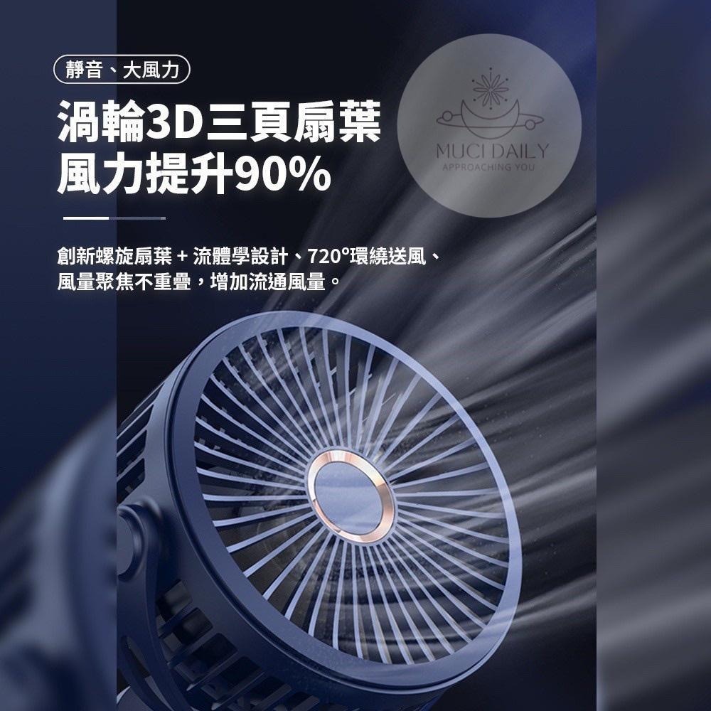 【野趣露營】10000mAh大風量風扇 露營風扇 小電扇 usb風扇 充電風扇 夾式電風扇 靜音風扇 嬰兒車風扇-細節圖3