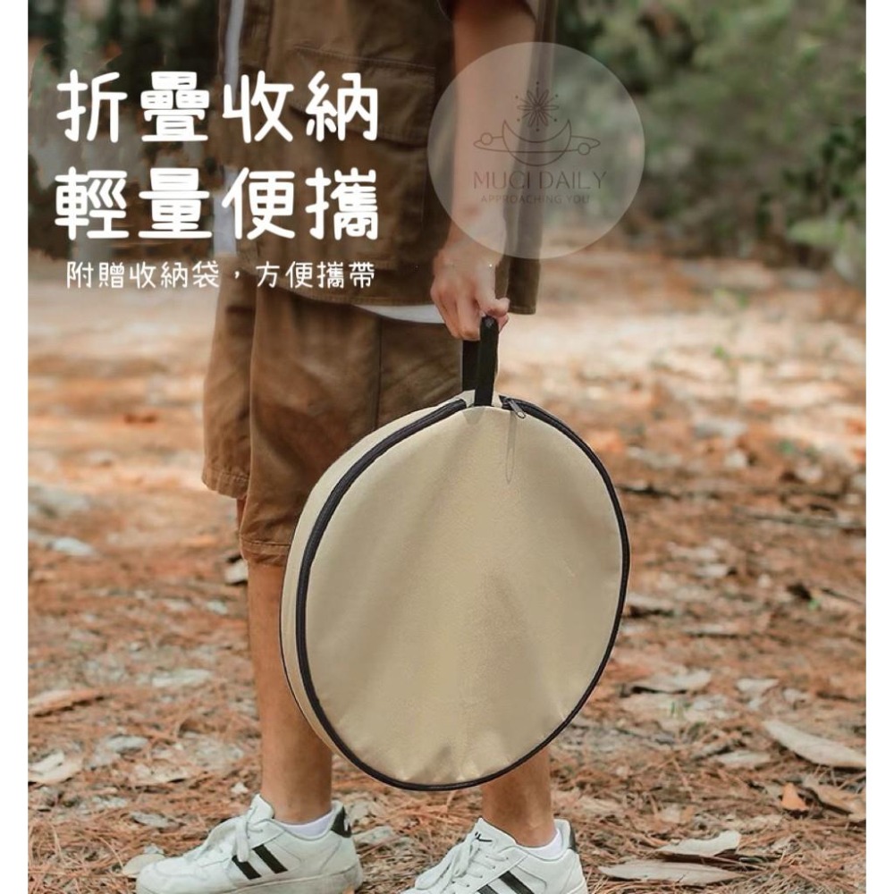 【野趣露營】露營桌 露營小圓桌 木紋小圓桌 鋁合金折疊桌 露營 小圓桌 摺疊桌 鋁合金小圓桌 小桌子-細節圖3