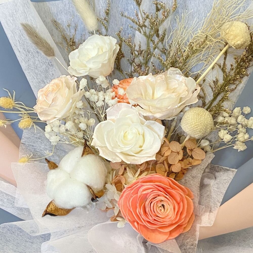晨霧藍語 永生花束 畢業花束 母親節花束 生日禮物 畢業禮物-細節圖2