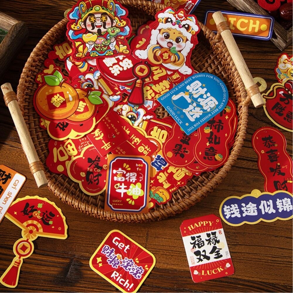 春節吊飾 過年裝飾 春節裝飾 掛卡 卡片 新年佈置 新年裝飾-細節圖2