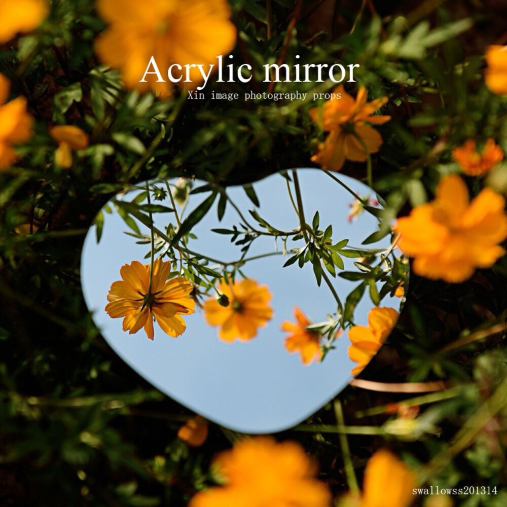 鏡子 壓克力鏡子 飾品拍攝 拍照道具 拍照背景  不規則鏡子-細節圖3