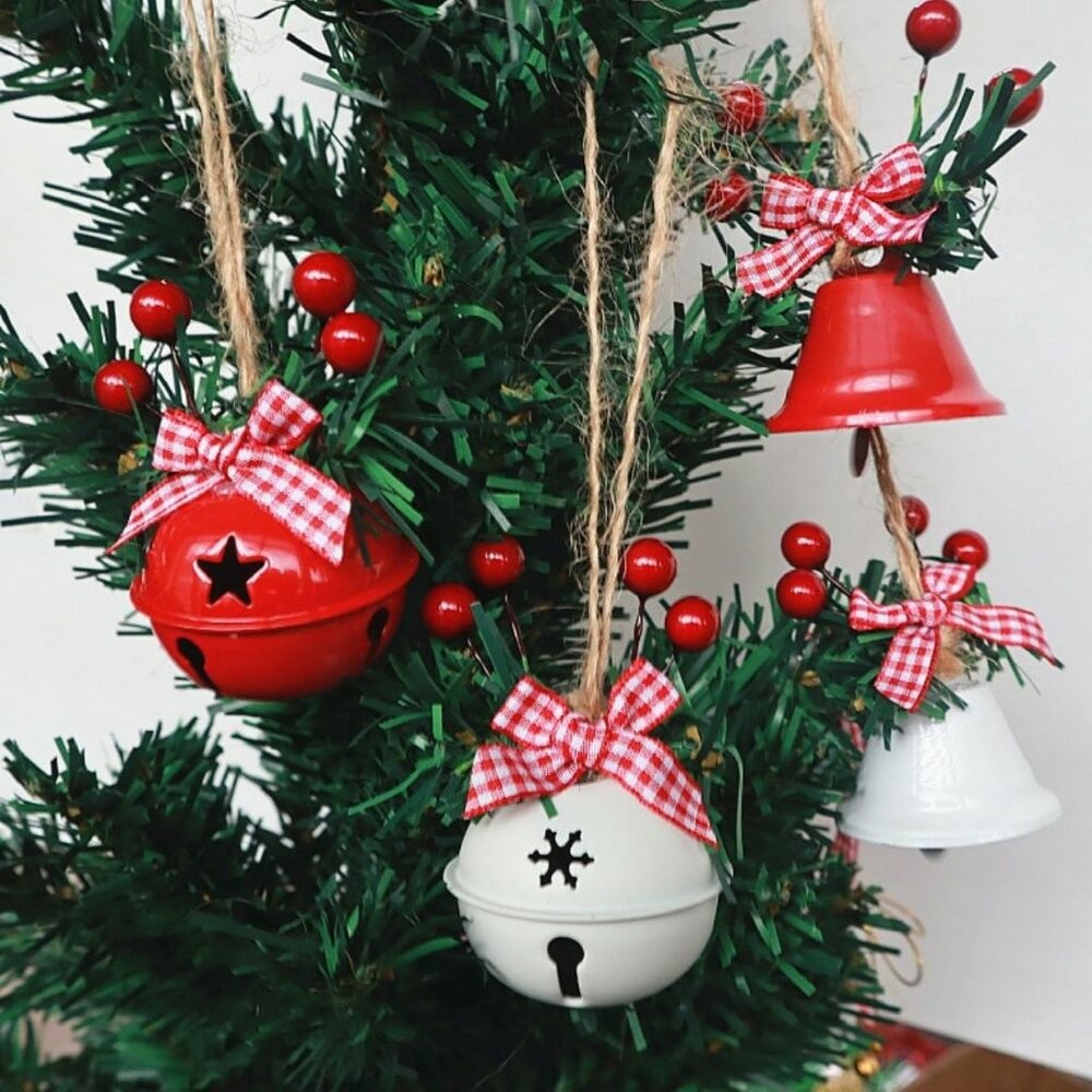 【森林海】聖誕裝飾 聖誕鈴鐺 小鈴鐺 藤圈裝飾 聖誕 項圈 鈴鐺 裝飾 聖誕禮物 包裝 裝飾 派對用品 居家裝飾-細節圖7