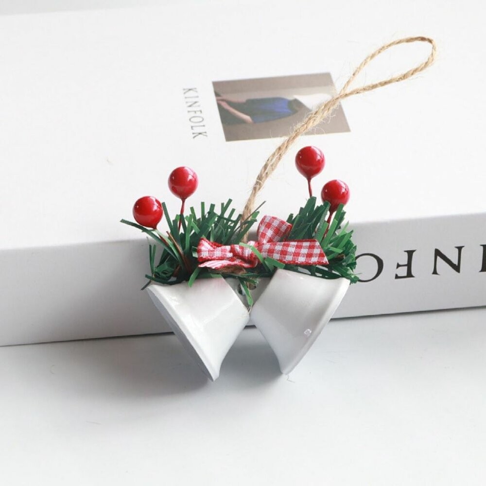 【森林海】聖誕裝飾 聖誕鈴鐺 小鈴鐺 藤圈裝飾 聖誕 項圈 鈴鐺 裝飾 聖誕禮物 包裝 裝飾 派對用品 居家裝飾-規格圖11