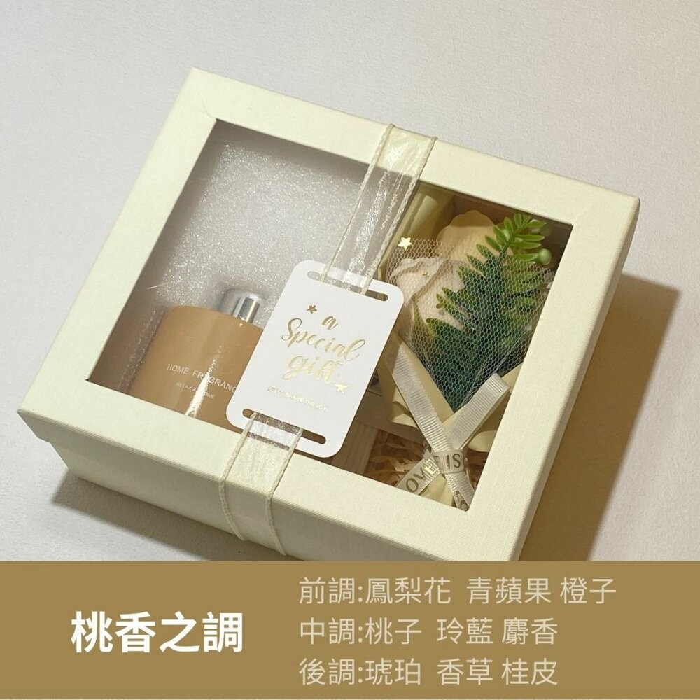B擴香-桃香之調(附提袋+拉菲草紙)