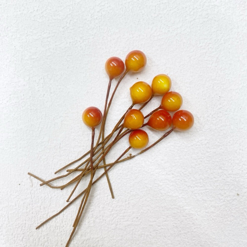 【森林海】仿真果漿 聖誕裝飾 花束裝飾 Diy材料 果漿 莓果 聖誕節裝飾 聖誕樹裝飾 花藝材料 鐵絲珠珠-細節圖7