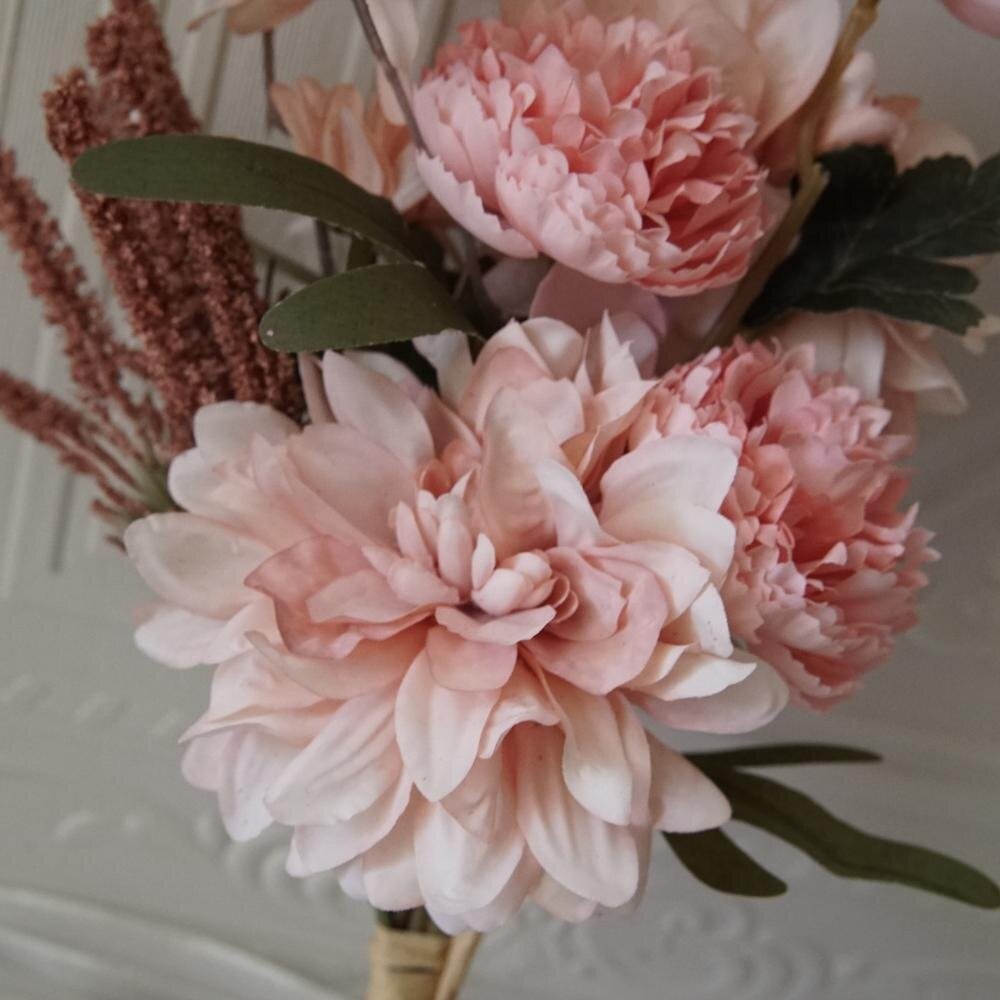 【森林海】仿真花 仿真大理花 花束 仿真花束 人造花 婚禮佈置 裝飾室內裝飾 拍照背景 拍照道具 攝影道具 GXS拍照道-細節圖8