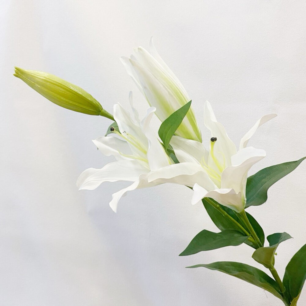 百合花 百合 仿真花 人造花 姬百合 花 花束 居家裝飾 拍照道具-細節圖6