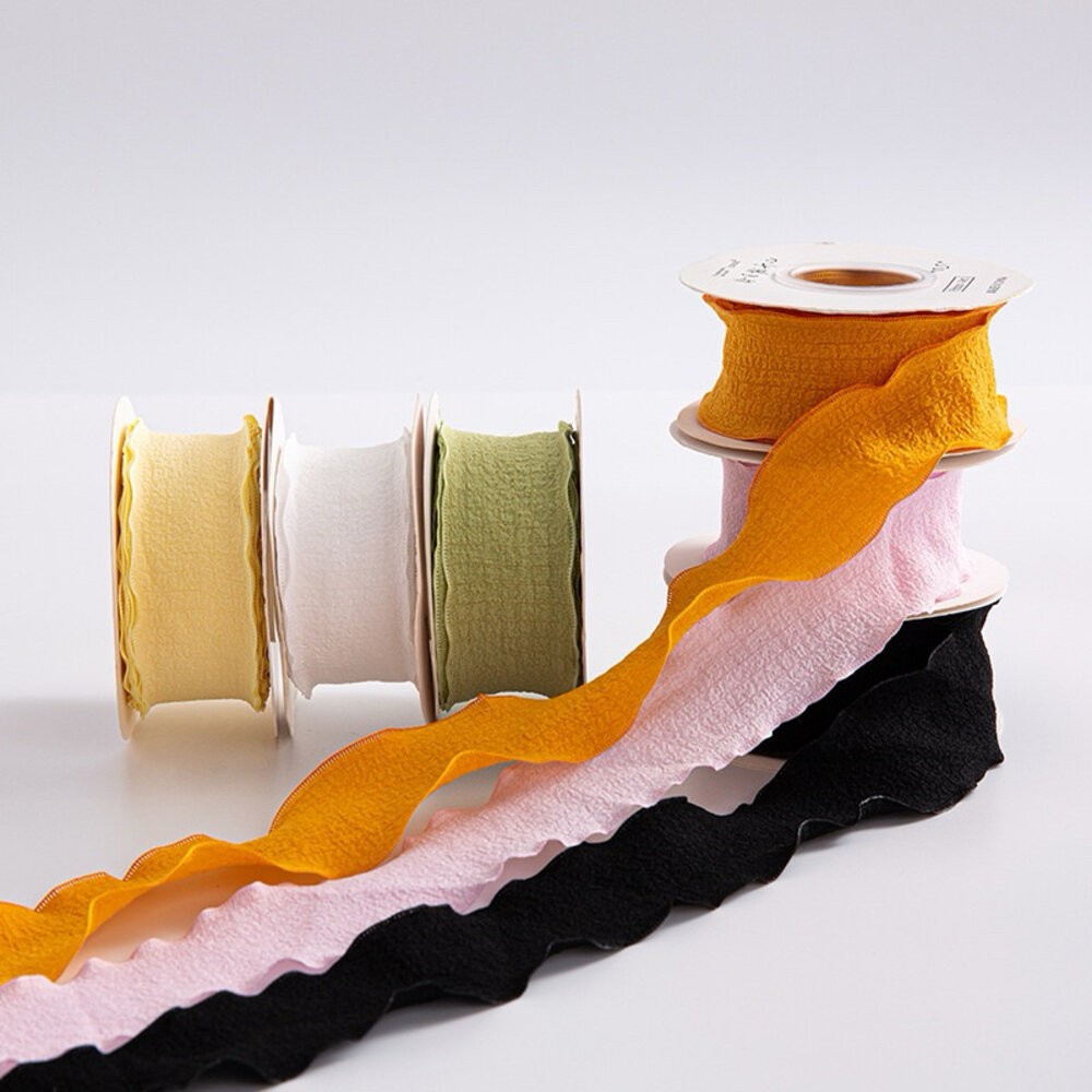 【森林海】亞麻波浪緞帶  緞帶 布質緞帶 花束緞帶 蝴蝶結 亞麻緞帶 花藝包裝 裝飾絲帶 花束包裝 禮物包裝 花藝資材-細節圖3