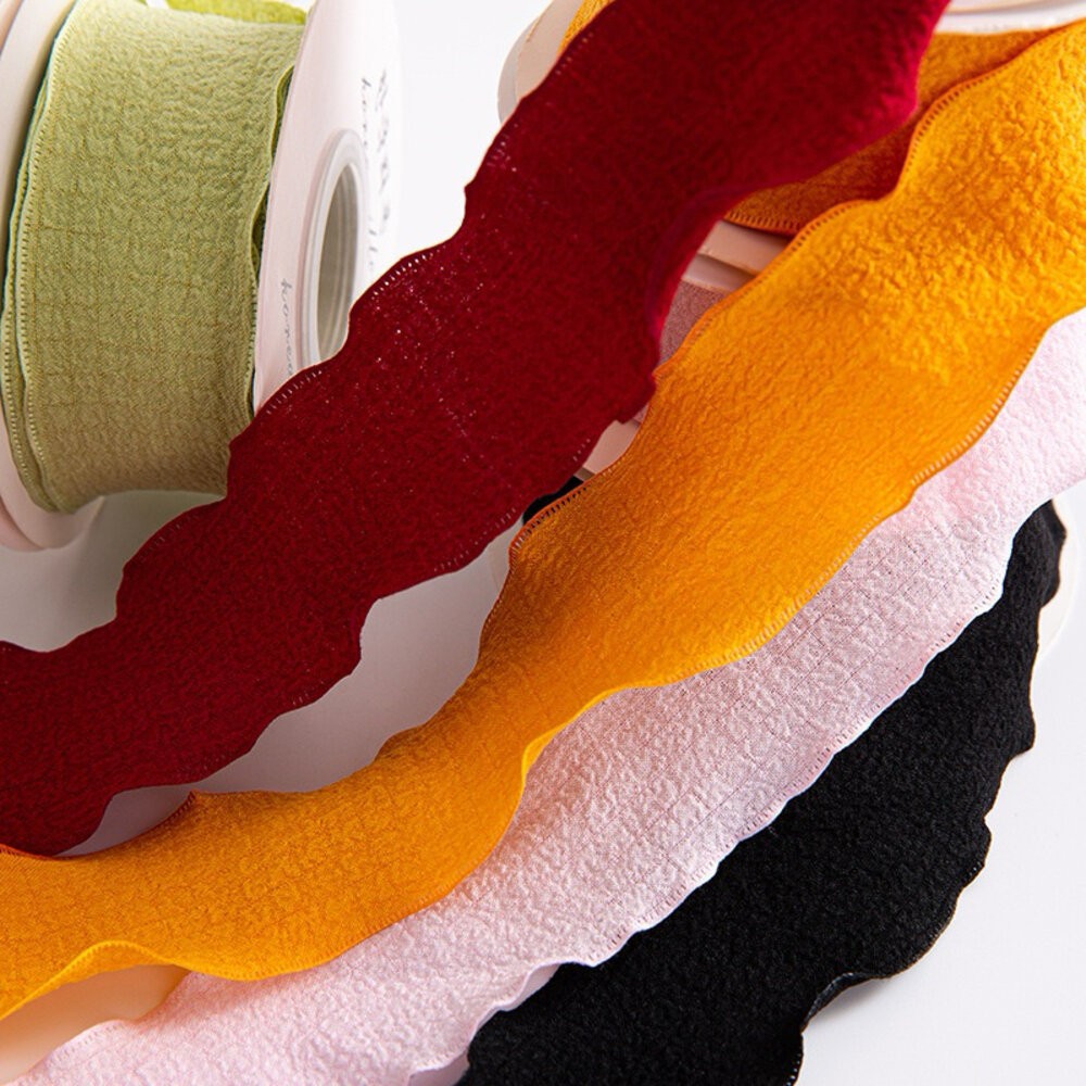 【森林海】亞麻波浪緞帶  緞帶 布質緞帶 花束緞帶 蝴蝶結 亞麻緞帶 花藝包裝 裝飾絲帶 花束包裝 禮物包裝 花藝資材-細節圖4