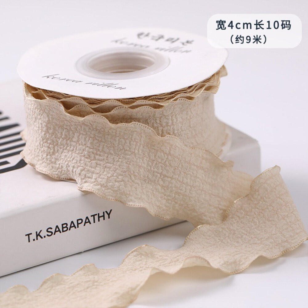 【森林海】亞麻波浪緞帶  緞帶 布質緞帶 花束緞帶 蝴蝶結 亞麻緞帶 花藝包裝 裝飾絲帶 花束包裝 禮物包裝 花藝資材-規格圖9