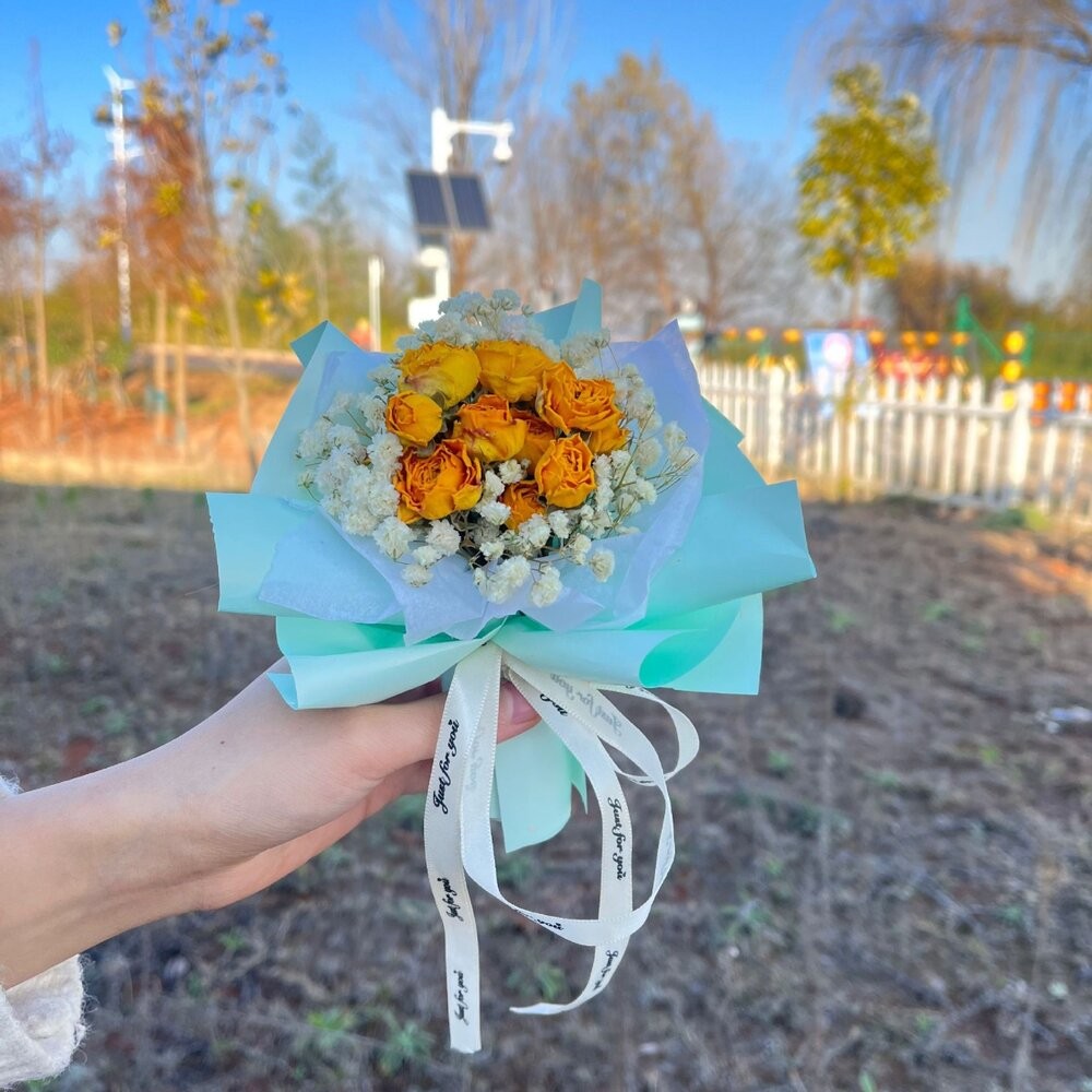 【森林海】教師節 花束 迷你花束 情人節禮物 教師節禮物 迷你乾燥花束 畢業花束 畢業禮物 乾燥花 永生花束 迷你乾燥花-細節圖6