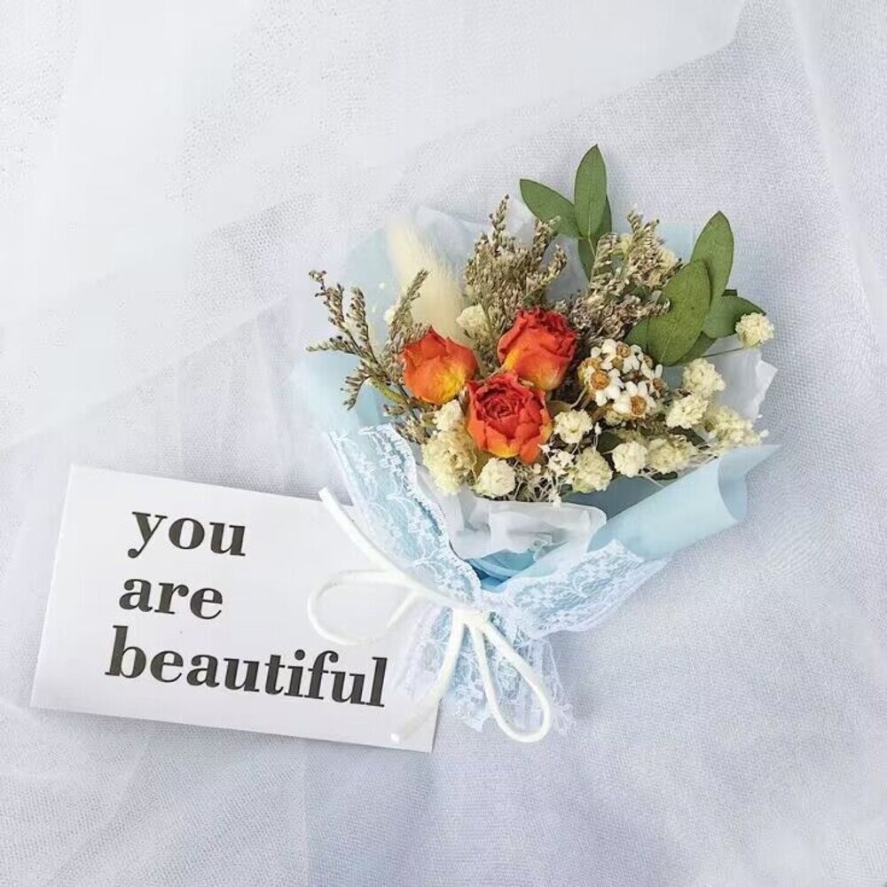 【森林海】教師節 花束 迷你花束 情人節禮物 教師節禮物 迷你乾燥花束 畢業花束 畢業禮物 乾燥花 永生花束 迷你乾燥花-規格圖9