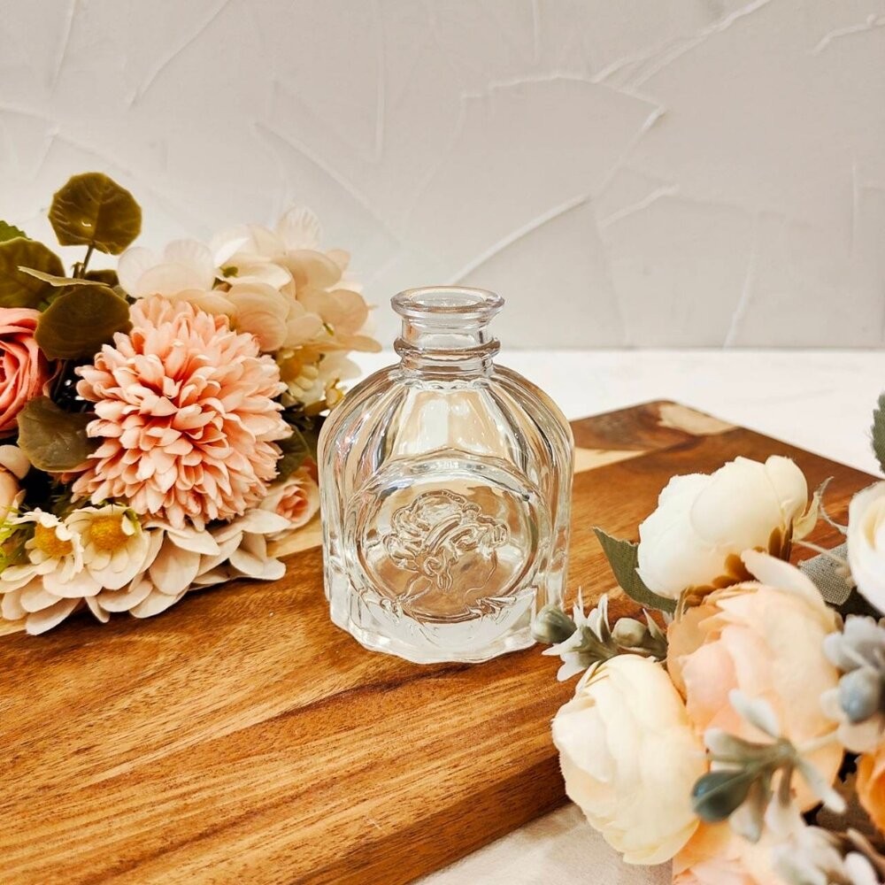 玻璃花瓶 雕花玻璃花瓶  擴香瓶 復古花瓶 浮雕花瓶 拍照道具【GXS拍照道具】-細節圖2