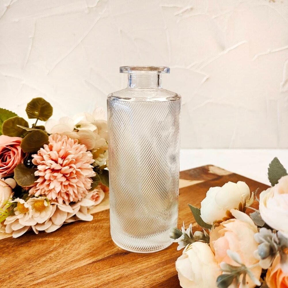 玻璃花瓶 雕花玻璃花瓶  擴香瓶 復古花瓶 浮雕花瓶 拍照道具【GXS拍照道具】-細節圖6