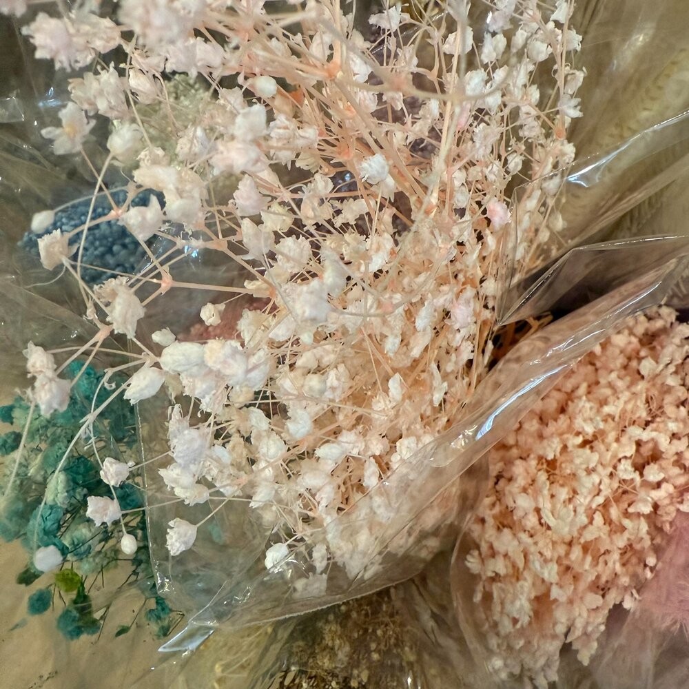 滿天星 永生花 新娘捧花 乾燥花 花束 GXS拍照道具-細節圖9