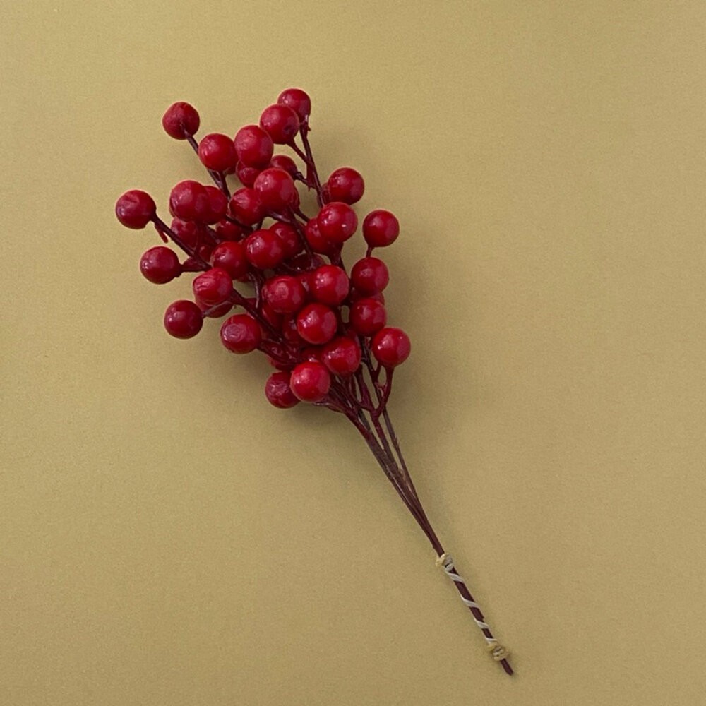 發財果 莓果 仿真花 仿真莓果 過年裝飾 聖誕裝飾-細節圖2