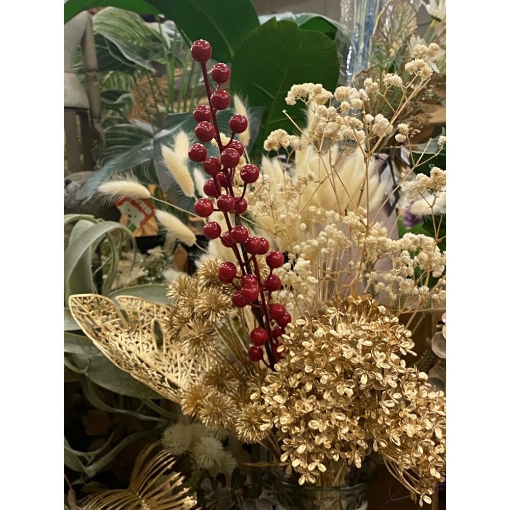 發財果 莓果 仿真花 仿真莓果 過年裝飾 聖誕裝飾-細節圖5