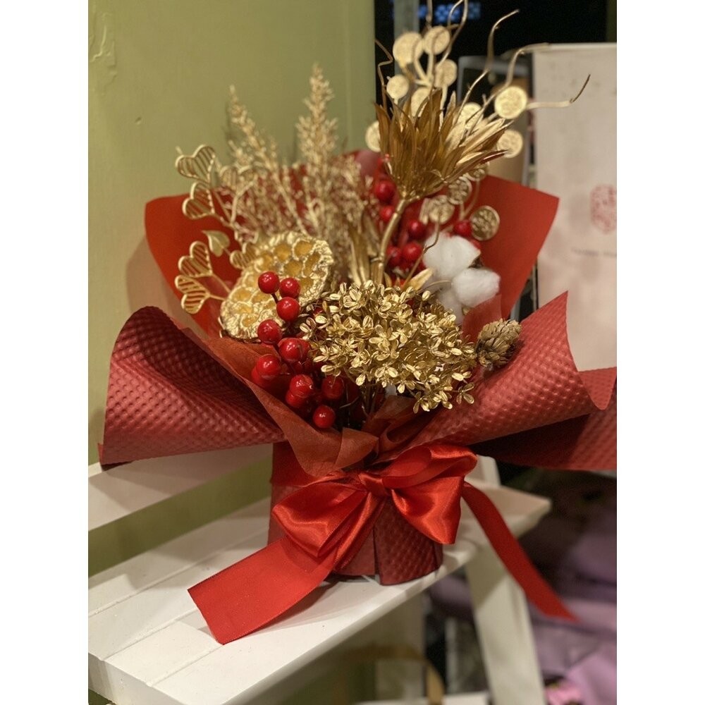 發財果 莓果 仿真花 仿真莓果 過年裝飾 聖誕裝飾-細節圖6